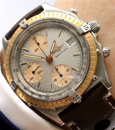 breitling vintage gold französisch|Mehr.